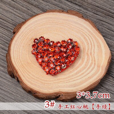 GUGUTREE beaded love heart patches,crystals diamonds Insects Sequined Applique Patch for Coat,T-Shirt,hat,bags,Sweater,backpack: 3