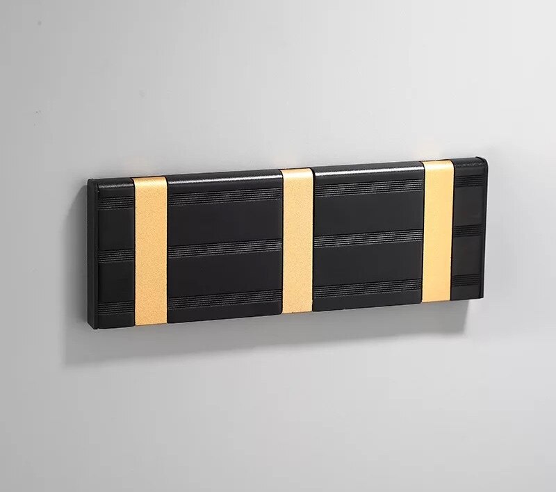 Schwarz kreative unsichtbar haken, raum Aluminium eintrag haken, versteckte haken, klapp haken, 1-5 haken.: golden 3 Haken