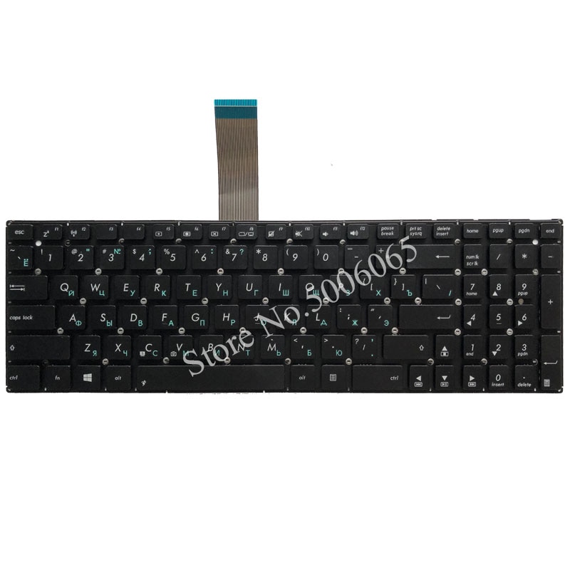 Russische Laptop Tastatur für ASUS X550C X550CA X550CC X550CL X550VC X550ZE X501 X501A X501U X501EI X501XE X501XI X550J RU Schwarz