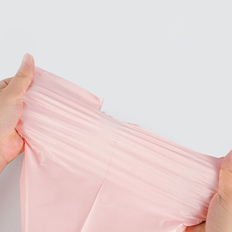 10Pcs Plastic Courier Bag Light Pink Mailing Bags Self Seal Adhesive Poly Mailers Logistics Express Packaging Envelopes