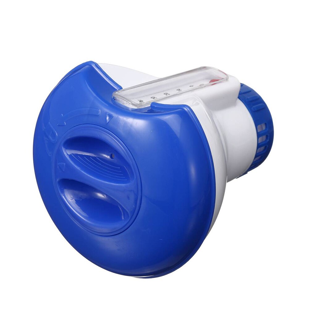 1PC Swimming Pool Floating Chemical Chlorine Dispenser With Thermometer Disinfection Automatic Applicator for Pump ground pools