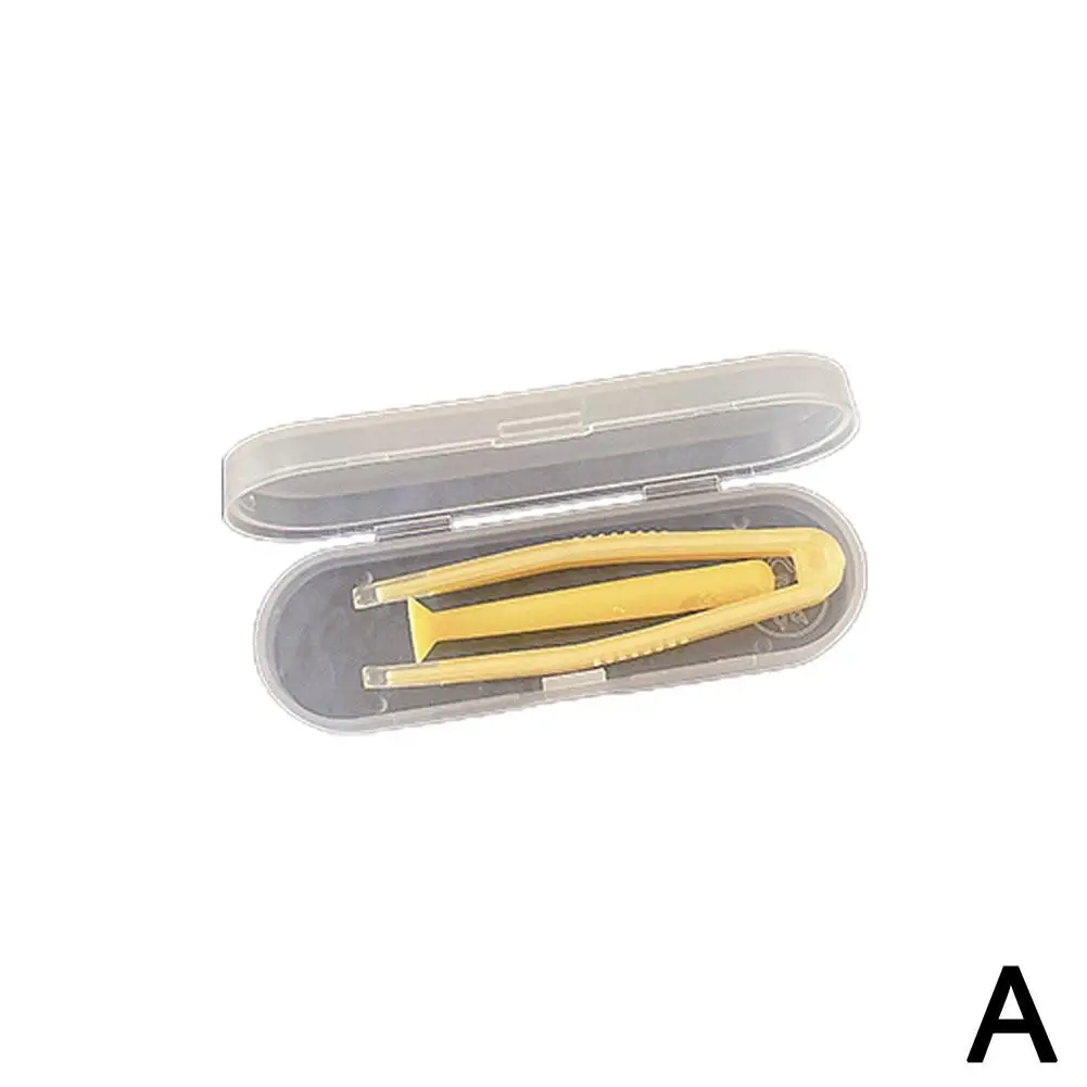 Pinzas de contacto para principiantes, aplicador de lentes de contacto, removedor de juego de contacto, insertador de herramientas B5E6: Naranja