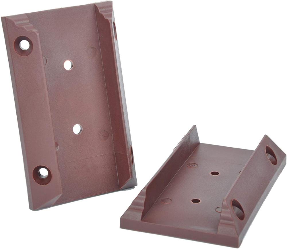 Myard PNP111902 Deck Railing Connectors with Screws for 2x4 (Actual 1.5x3.5) Inches Stair Wood Handrail: Red Clay