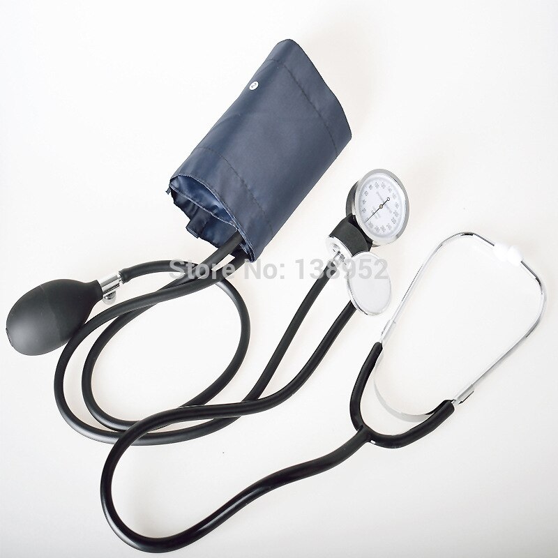 Gezondheidszorg Professionele Bloeddrukmeter Manchet Stethoscoop Meter Aneroid Bloeddrukmeter Maatregel Apparaat