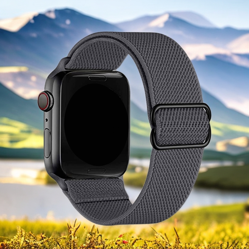 Nylon elastische band voor Apple Watch Band 45 mm 49 mm 44 mm 42 mm 41 mm 40 mm 38 mm Sportarmband Iwatch Ultra Series 8 7 6 5: S / Blue pink