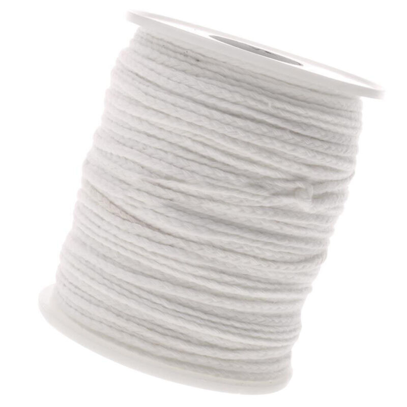 60M Spool of Cotton Square Braid Candle Wicks Wick Core for Candle Making