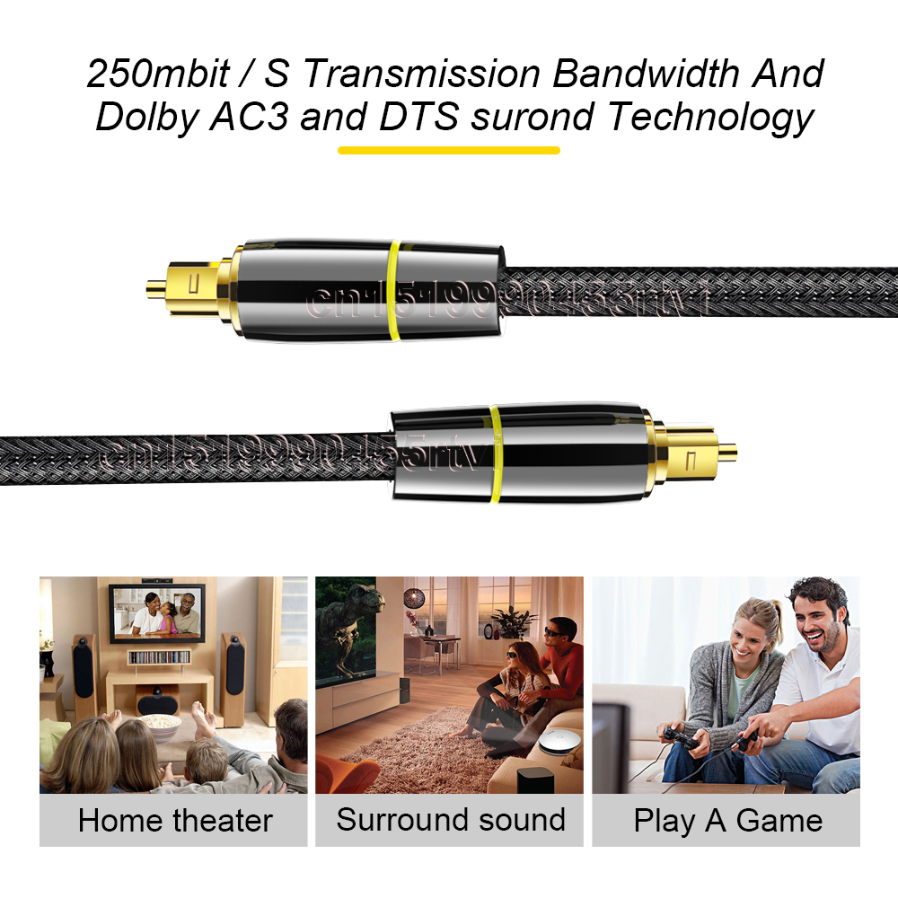 HIFI 5.1 Digital Optical Audio Cable Toslink SPDIF Cable 1m To 10m For Amplifiers Blu-ray Xbox Soundbar Optical Cabo Coaxial