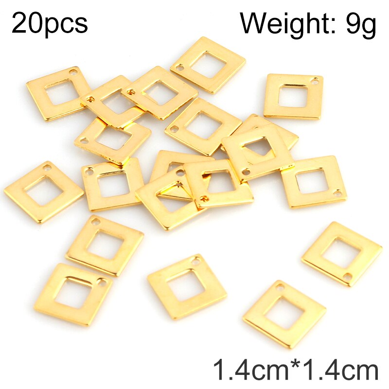 20 Stks/partij Hanger Sieraden Maken Rvs Hangers Stempelen Dog Tags Charms Diy Ketting Hanger Sieraden Vinden Groothandelaren: Imitation Rhodium Plated