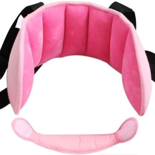 Appui-tête réglable pour siège auto pour enfant, coussin de protection pour la nuque, appui-tête pour enfants, oreiller de voyage: Rose