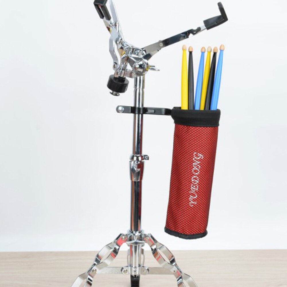 Draagbare Verstelbare Drumsticks Zak Drum Stok Houder Met Klem Accessoires Pouch Waterdichte Drumsticks Opbergtas W/Riem