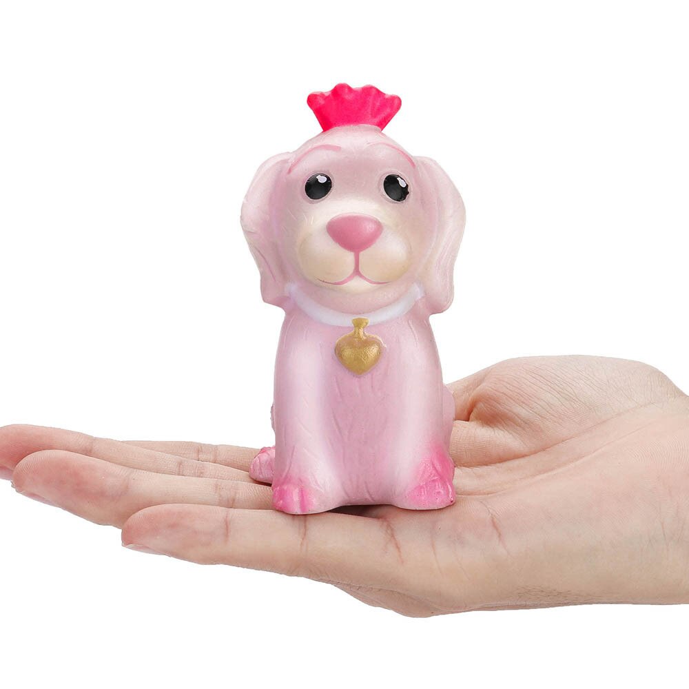 Squeeze Stress Reliever Pink Pet Dog Slow Rising Toys Decompression Slow Rebound Toy Mood Pressure Relief Toy #A