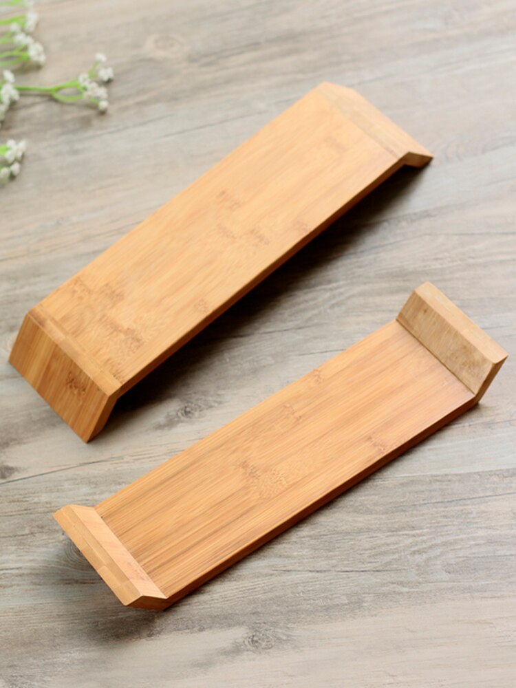 Long plateau à sushi rectangulaire en bois | Plateau long en bois naturel de style japonais, assiette à sushi rectangulaire, pain du petit déjeuner plat à sushi