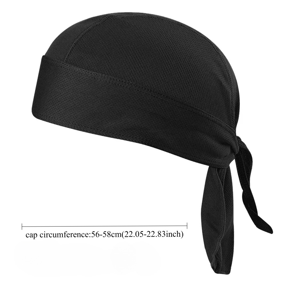 Bicycle Sweat-wicking Cap Beanie Cap Cycling Headscarf Headband Quick-dry Pirate Hat for Outdoor Cycling Motorcycling