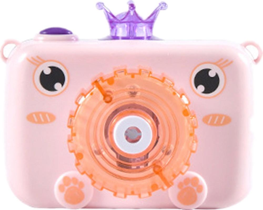 2-in-1 Baby Elektrische Fan blasiert Maschine draussen Spielzeug Für freundlicher Mädchen Gebläse blasiert Kamera Spielzeug Mit licht Musik Brinquedo Infantil: Typ B  Rosa