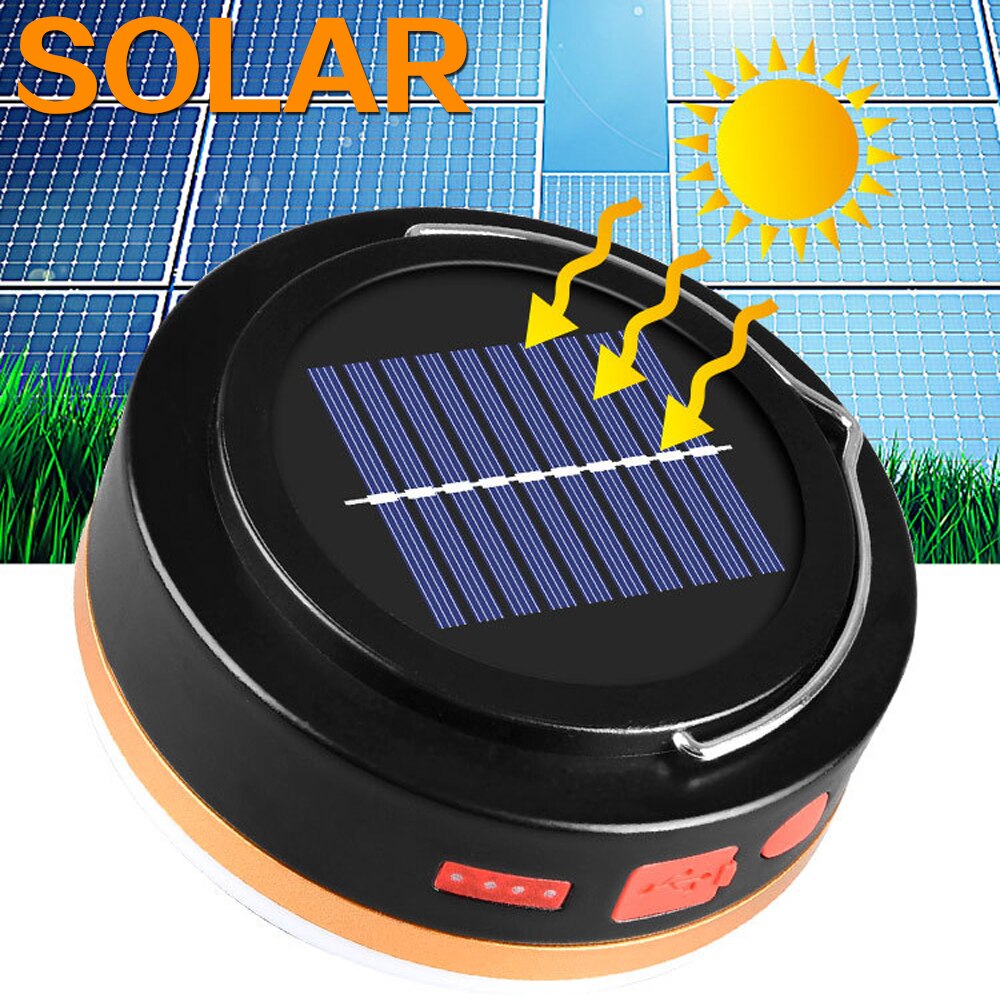 Portable Solar Charge Lantern Rechargeable LED Bulb Lamp Remote Control Emergency Night Market Light for Outdoor Camping