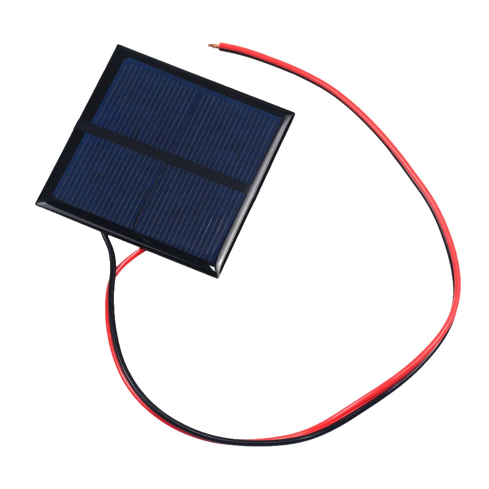 1PCS 1V 1.5V 2V 3V 3.5V Solar Panel With 30CM Wire Mini Solar System DIY For Battery Cell Phone Charger 300mA 500mA 0.3W 0.65W