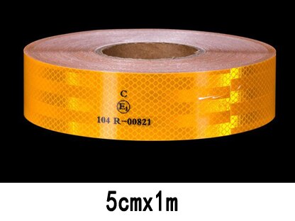 Reflecterende Tape - Diamond Grade 5cmx1M Rol - Microprism Hoge Reflectie - Veiligheidswaarschuwing voor Auto's Vrachtwagens: Wit