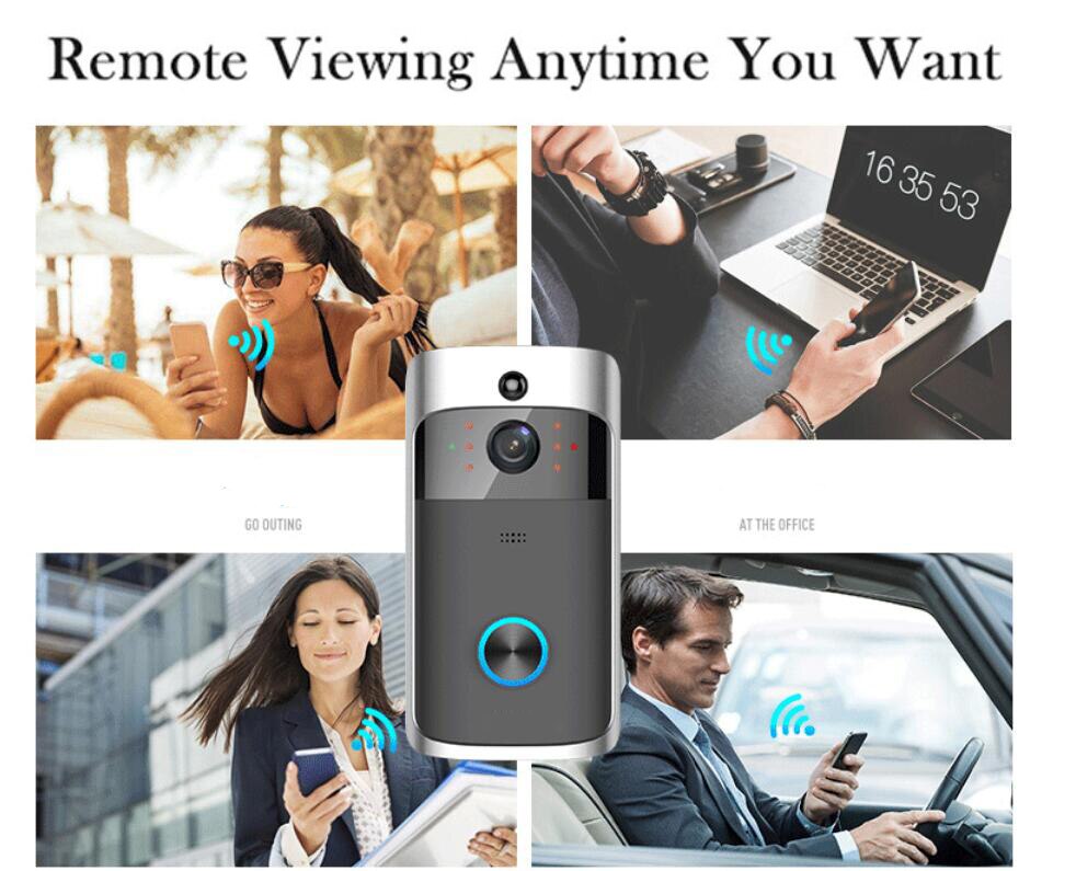 Smart IP Video Intercom WIFI Video Deurtelefoon Deurbel WIFI Deurbel Camera Voor Appartementen IR Alarm Draadloze Beveiliging Camera