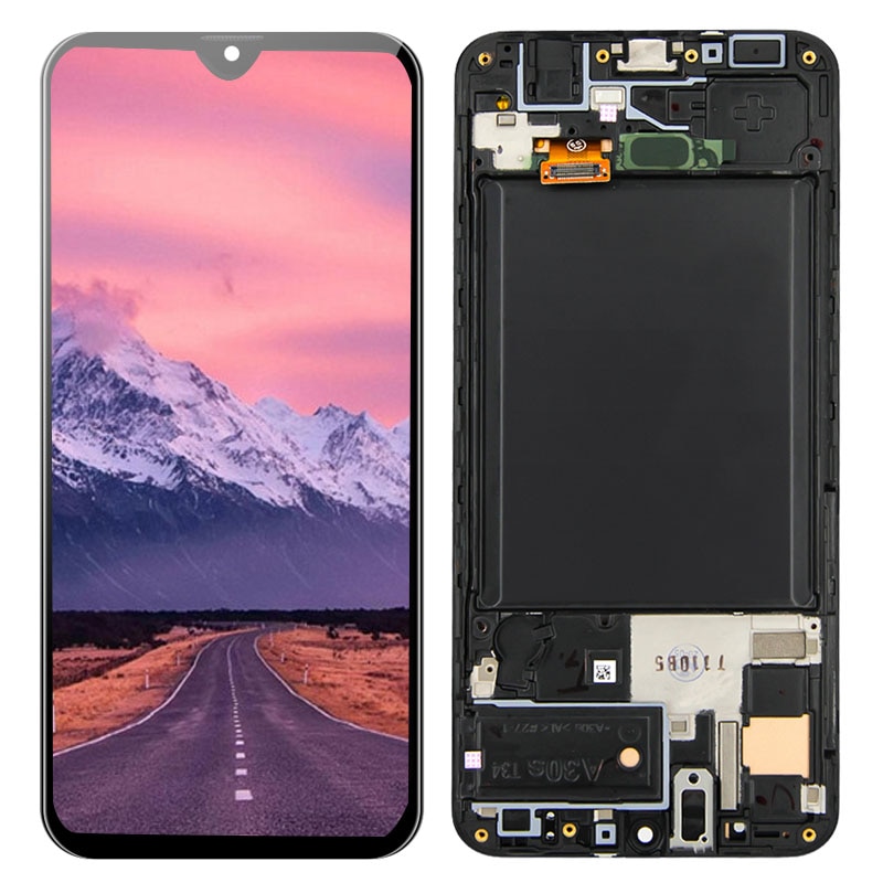 6.4 " skærm til samsung galaxy  a30s sm -a307fn /  ds  a307f /  ds  a307f a307 lcd touch screen digitizer glaspanelsamling