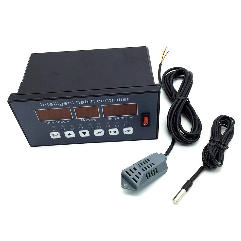 Sistema de Control de incubadora de huevos multifunción, controlador de incubadora, Sensor automático de temperatura y humedad, XM-16, 1 ud.