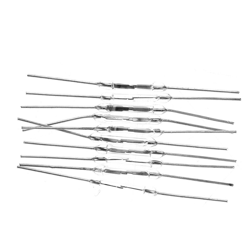 10pcs/lot N/O Reed Switch Magnetic Switch Normally Open Magnetic Induction Switch 2*14mm