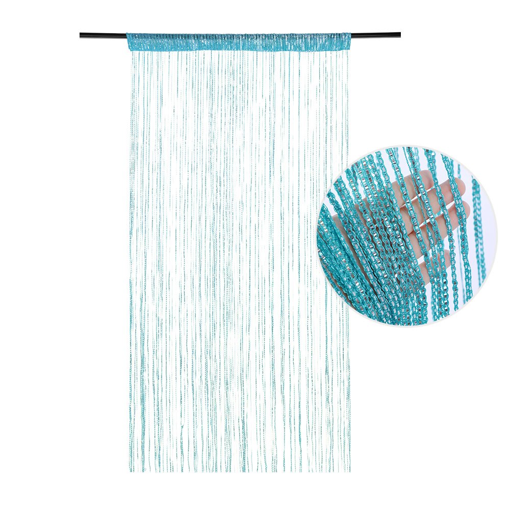 Silver/Black/Champagne Color/Rainbow Color Tassel Hanging String Door Curtain Partition Divider Windows Decoration