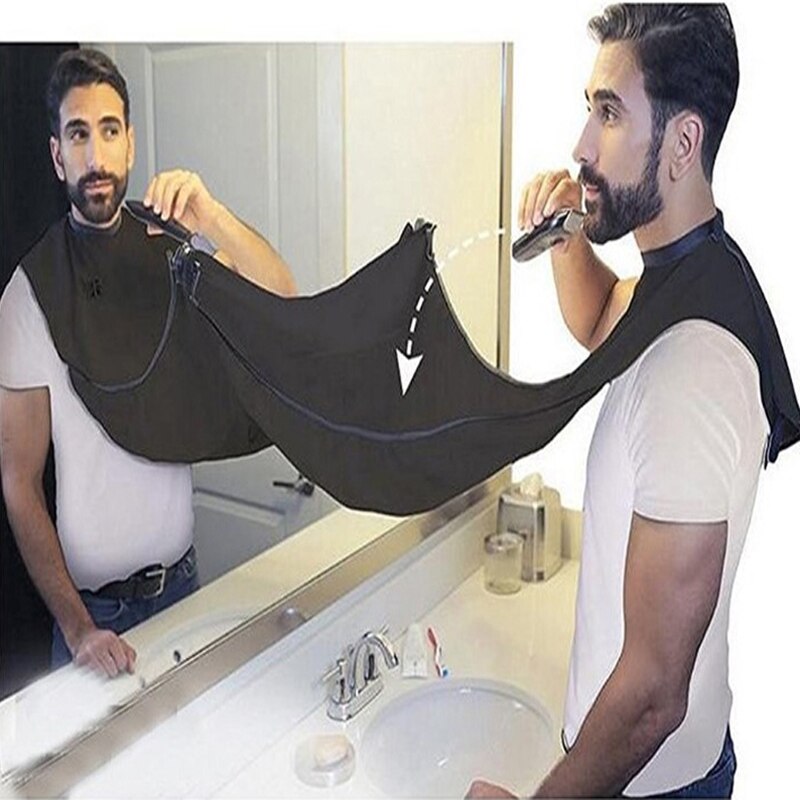 Salon Hair Cutting Gown Stylist Apron Barber Cloak Haircut Cape Cloth Beard Shave Apron Bib Shaving Trimmer Bathroom Organizer