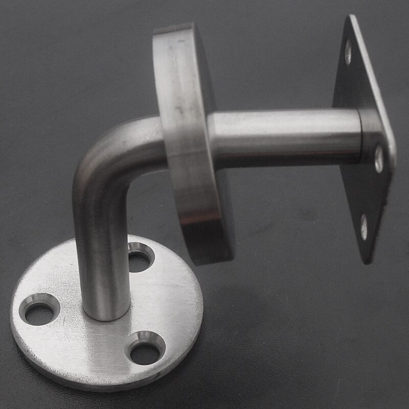 3PCS Replacement Handrail Bannister Stair Rail Supports Brackets for Hotel Gym Villa Restaurant Office Building