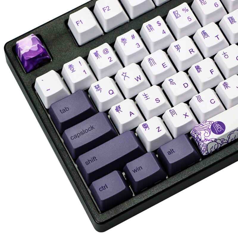 Datang 112-Key PBT Keycaps - Chinese Style OEM Profile Mechanical Keyboard Keycap Set