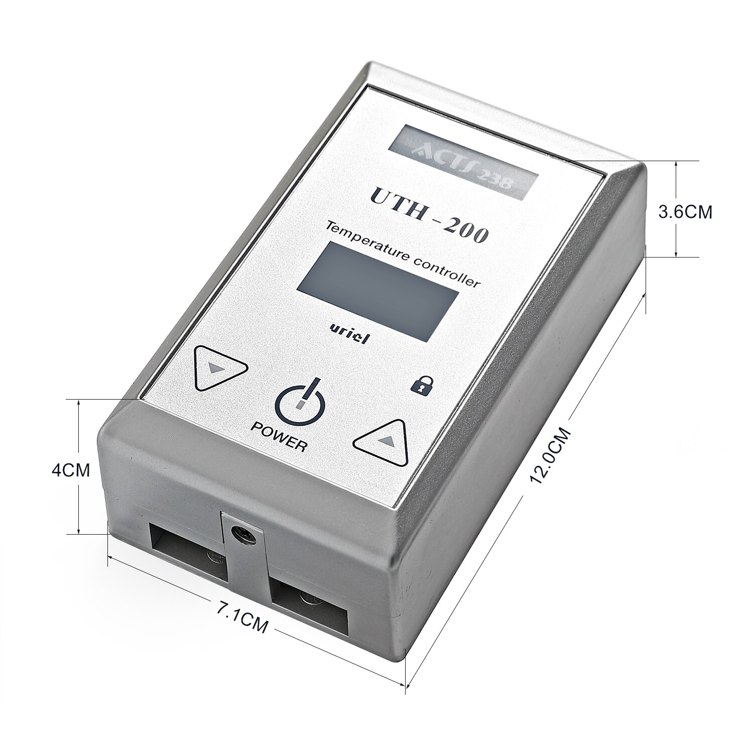 Tatami – thermostat à clé avec écran LCD uth-200, chauffage au sol de l&#39;eau, haute puissance, double température et double contrôle