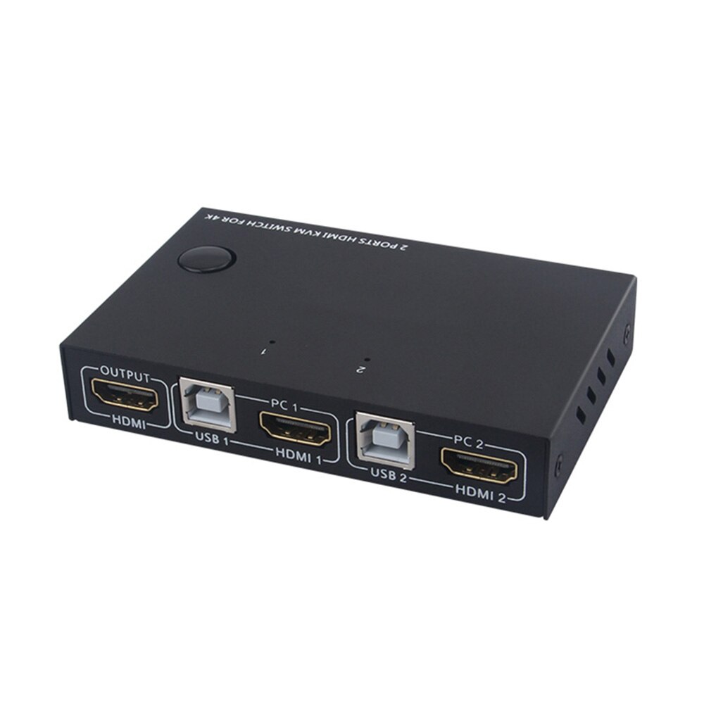 Usb Hdmi Kvm Switch Box 2 Poorten 4K Video Display... – Grandado