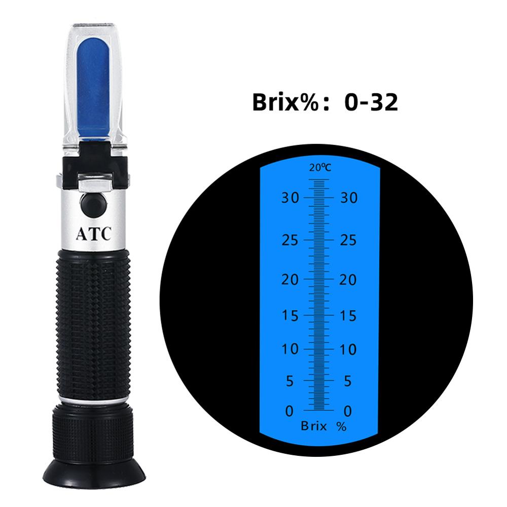 Brix Rifrattometro 0 ~ 32% RHB-32ATC Ottico Cibo Zucchero Bevande ATC Contenuto RZ113 metro Strumento di Prova Portatile