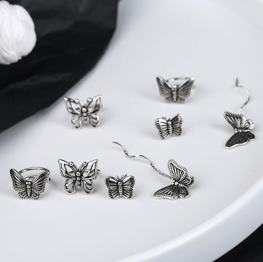 Oly2u – vestes d'oreilles Style bohémien, fée papillon délicate, exquise, esthétique, sans piercing, boucles d'oreilles pour femmes, bijoux Vintage