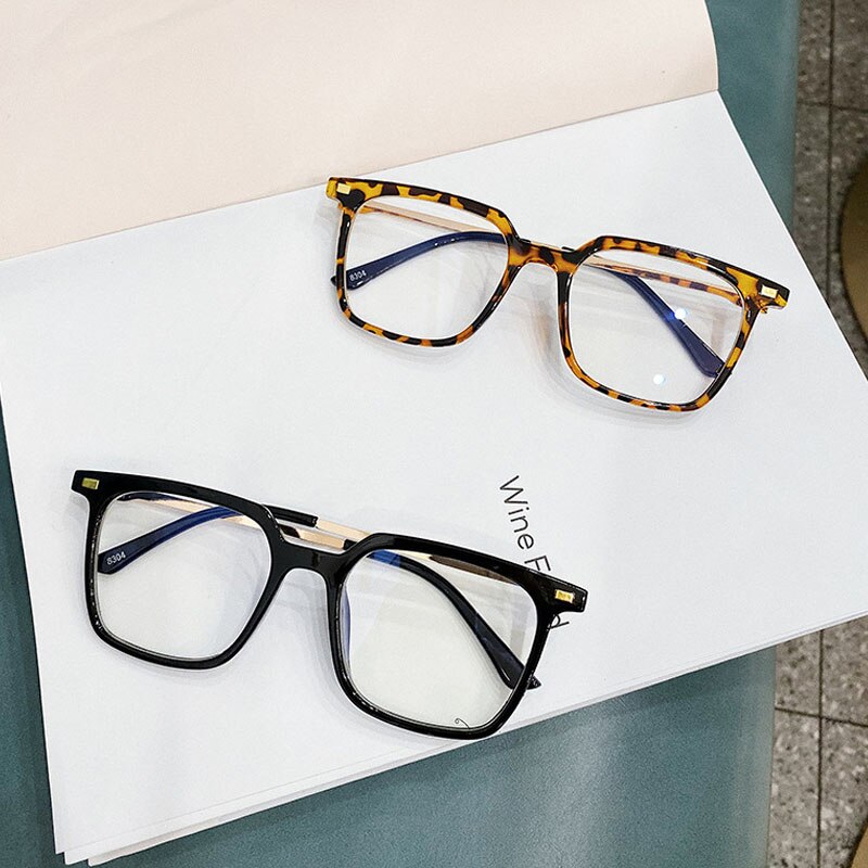 Gaming Glasses Computer Anti Fatigue Blue Light Blocking UV Protection Square Cat Eye Optical Glasses Frame Women Men