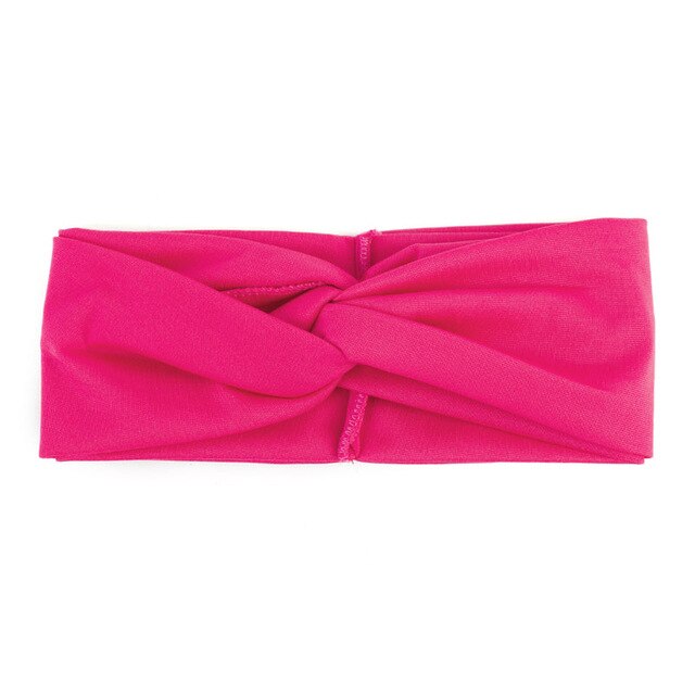 Geebro-turbante elástico de retales para mujer, diademas giratorias, cintas elásticas para el pelo, diadema de para Yoga, cinta para la cabeza para Spa para niña