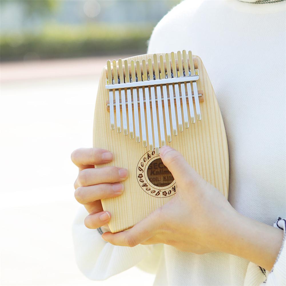 IRIN 15 Key Kalimba Thumb Piano Delicate Mbira Keyboard Musical Instrument for Musician Beginner Likembe Sanza Mbira Thumb Piano
