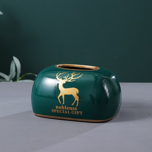 Newyearnew europe keramische tissueboxen, antieke edele huisdecoratie, opbergdoos voor tissues, bruiloft: K