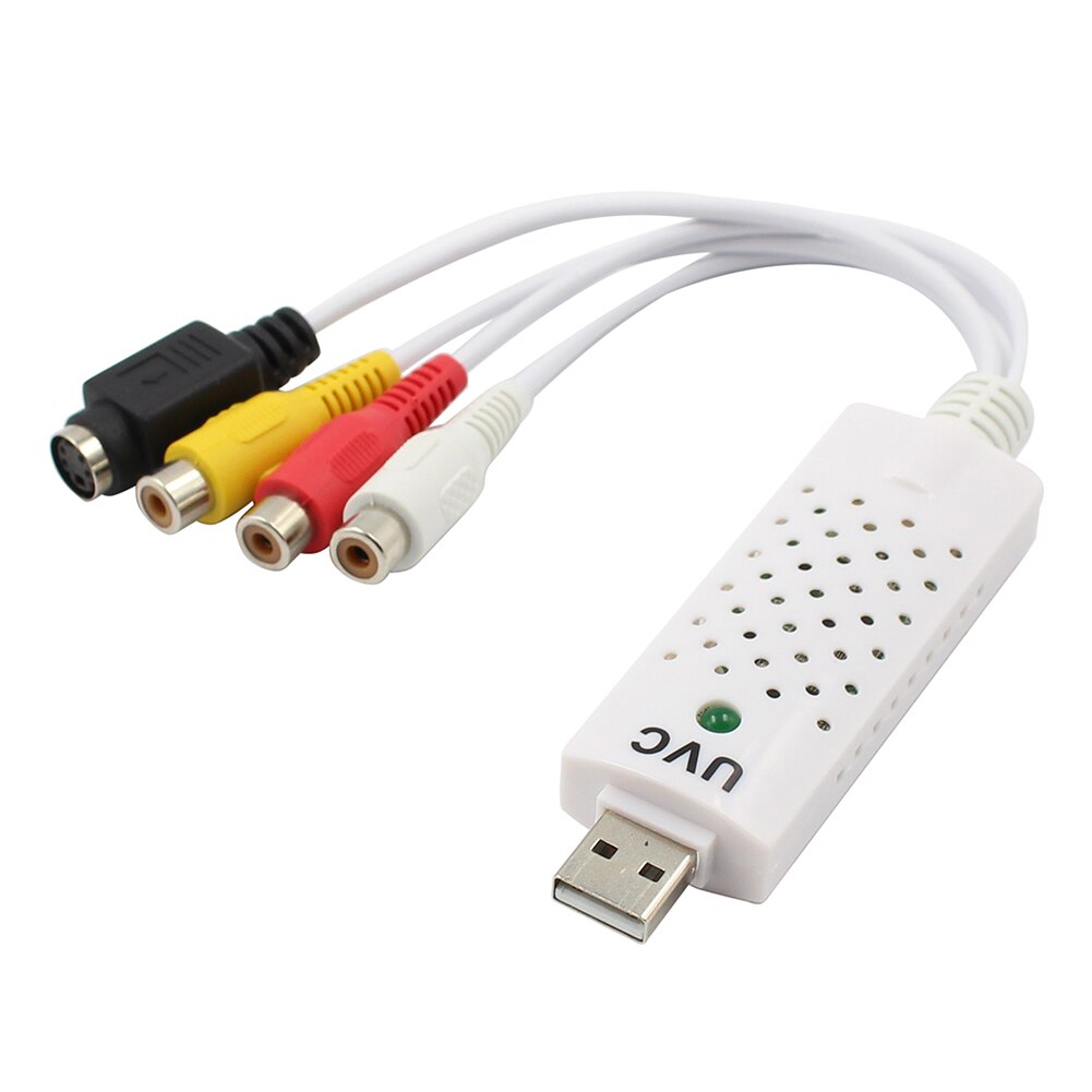 Audio Capture Card Device USB 2.0 Video VHS to DVD Household TV Video Watching Supply Adapter for Win XP 2000 Vista: Default Title