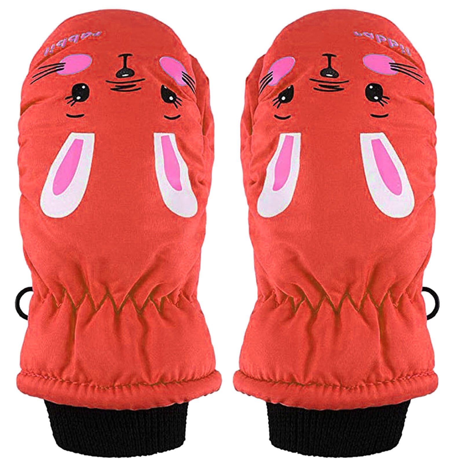 1 Paar Peuter Kids Baby Jongens Meisjes Wanten Ski Handschoenen Waterdicht Winter Warm Skiën Sneeuw Wanten Kinderen Handschoenen Voor meisje Jongen: N