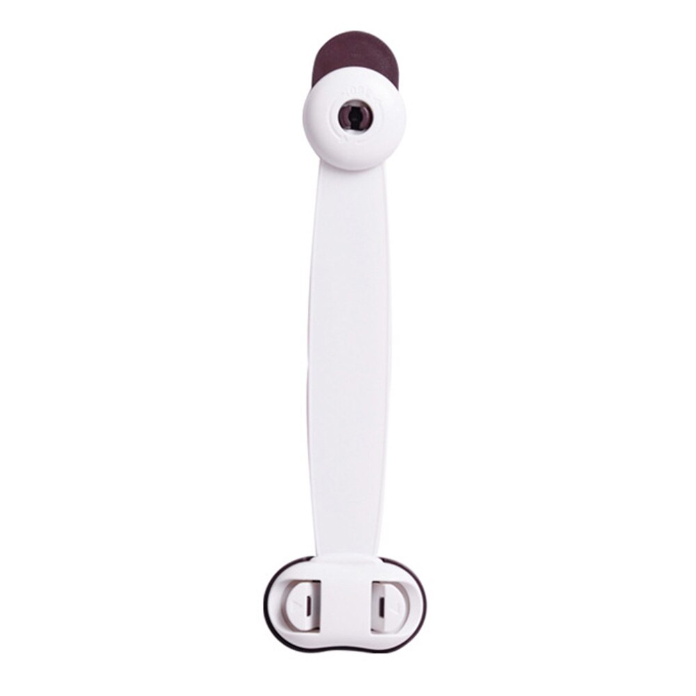 Baby Safety Cabinet Lock Strap Children Wardrobe Safety Lock Child Proof Blocker Kids Safety Plastic Protection Safety Lock: Coffee