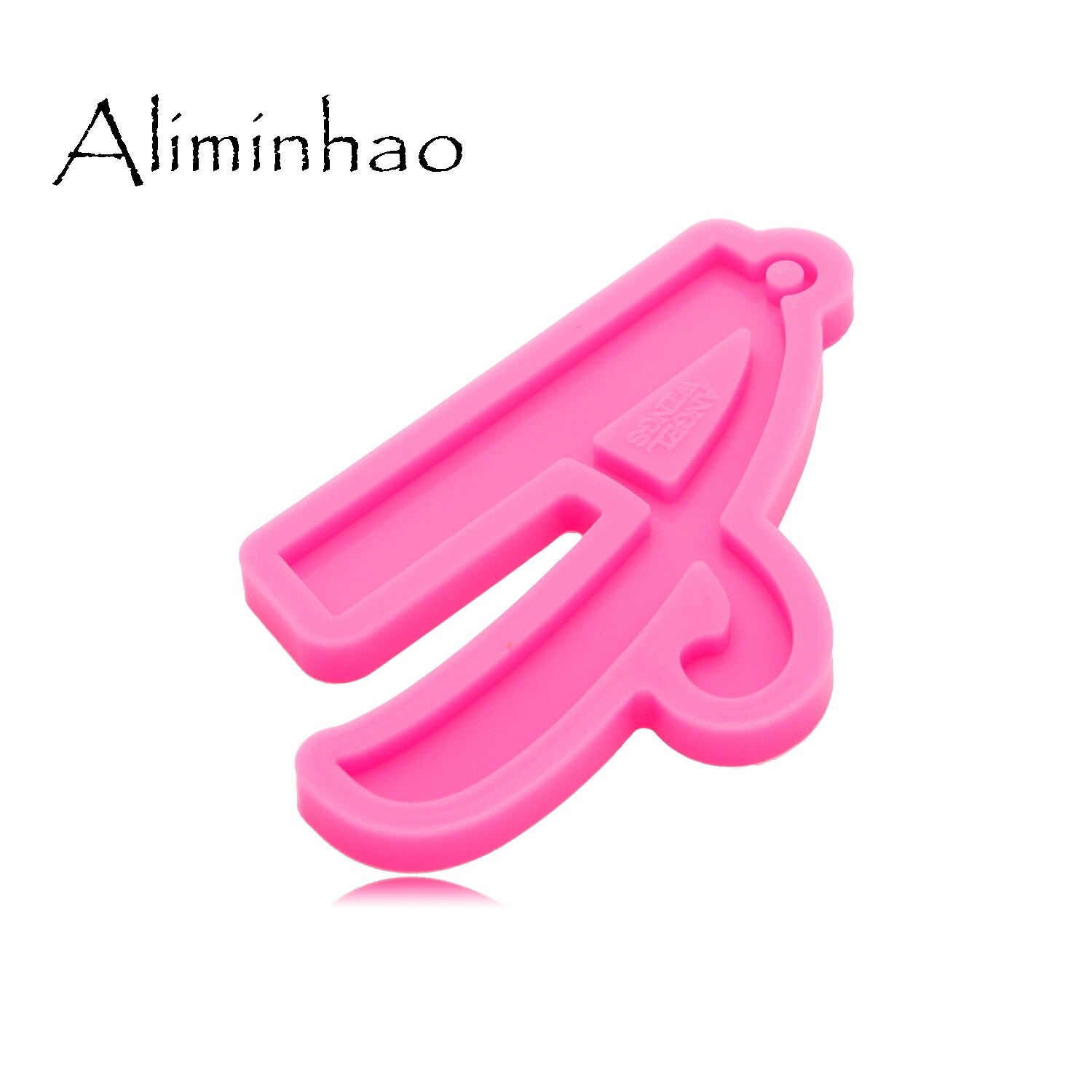 DY0691 Super Glossy Resin letter A Mold Epoxy Craft Keychain Silicone Moulds Polymer Clay DIY Jewelry Making