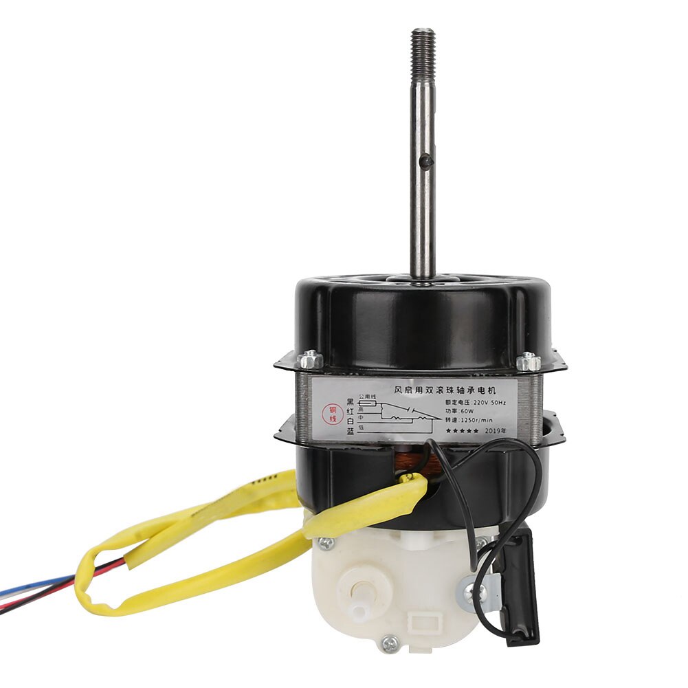 220V Electric Floor Fan Motor Dual Ball Bearing Accessory with Capacitor Copper Head Fan Parts