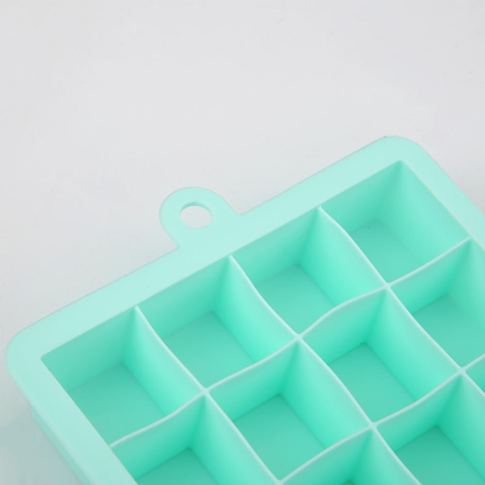 Bandeja de silicona para cubitos de hielo, 24 rejillas, fabricante de cubitos de hielo DIY, bandeja para cubitos de hielo, moldes de gelatina, accesorio de cocina, 1 Uds.