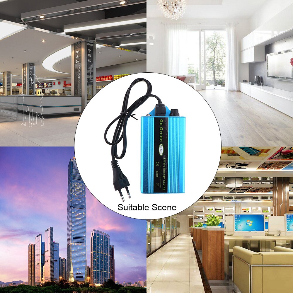 50KW Elektriciteit Opslaan Box 90-250V Power Factor Energy Saver Eu/Uk Plug Ahorrador De Elektriciteitsrekening killer Tot 35% Voor Thuis