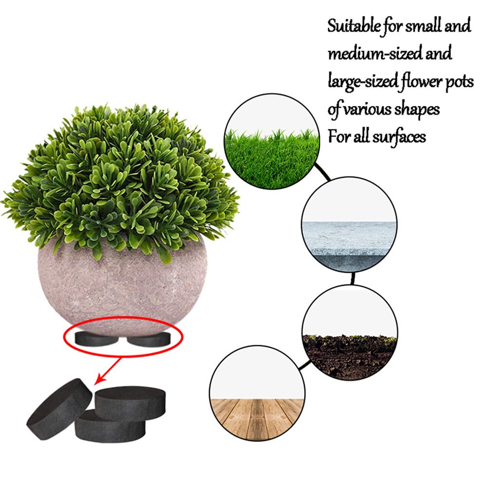 Flower Plant Pot Feet Garden Pots Accessories Non-slip Pad Self-adhesive Flowerpot Riser Stands Home Invisible Flower Pot Feets