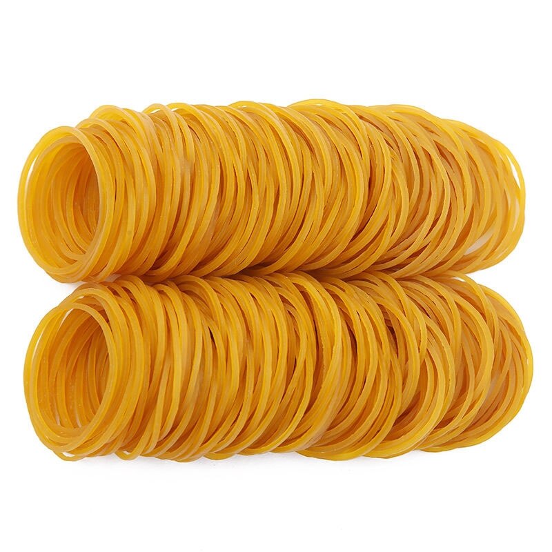 100/200pcs Rubber Bands Office Rubber Ring Strong Elastic Bands Stationery Holder Band General Natural Ring for Sch