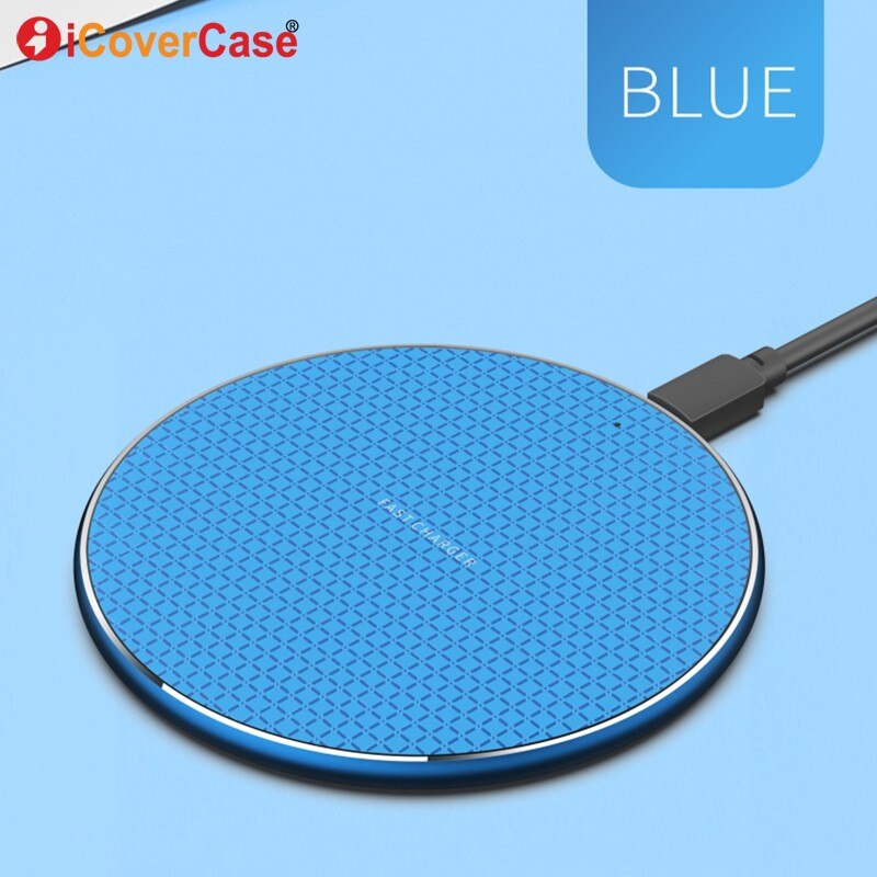 Qi chargeur rapide boîtier d'alimentation pour Apple iPhone 11/11 pro/11 Pro Max 8 plus X XR XS Max chargeur sans fil accessoire de téléphone portable: Bleu
