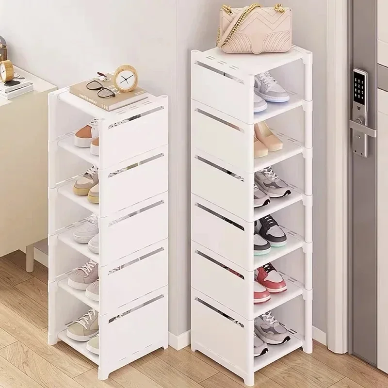 Korridor Abdeckung Stehende Garderobe Schuh Organizer Schuh Schrank Lagerung Schmale Kleine Schuhmacher Schuhregal KleiderbüGel Schuhregal
