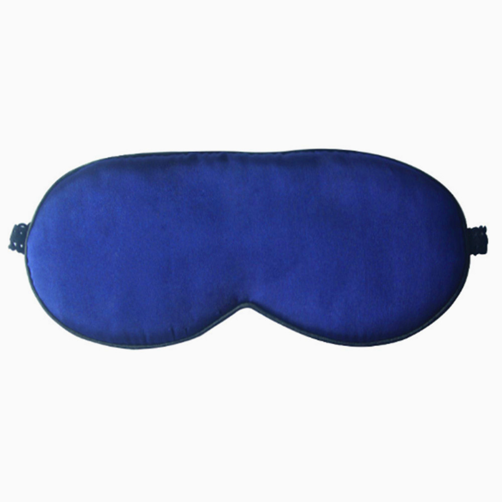 Mascarilla antifaz para dormir antifaz acolchado de seda pura, para viajes, Relax, con vendados, 1 ud.: Azul real