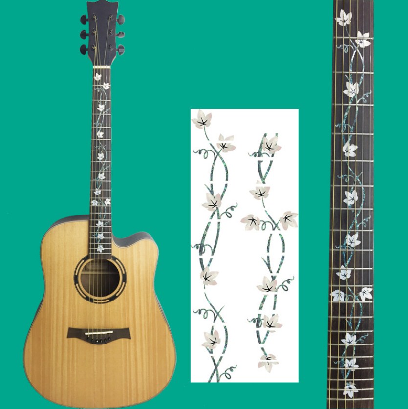 Guitar Fretboard Decals Inlay Sticker Guitar Neck Headstock Guitarra Bass Ukulele Thin Sticker Guitarra Accessories: 19